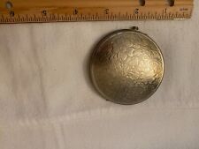 Vintage Dorset Fifth Avenue Embossed Floral Gold-Tone Compact  picture