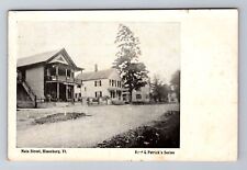 Hinesburg VT-Vermont, Main Street, c1908 Antique Vintage Postcard picture