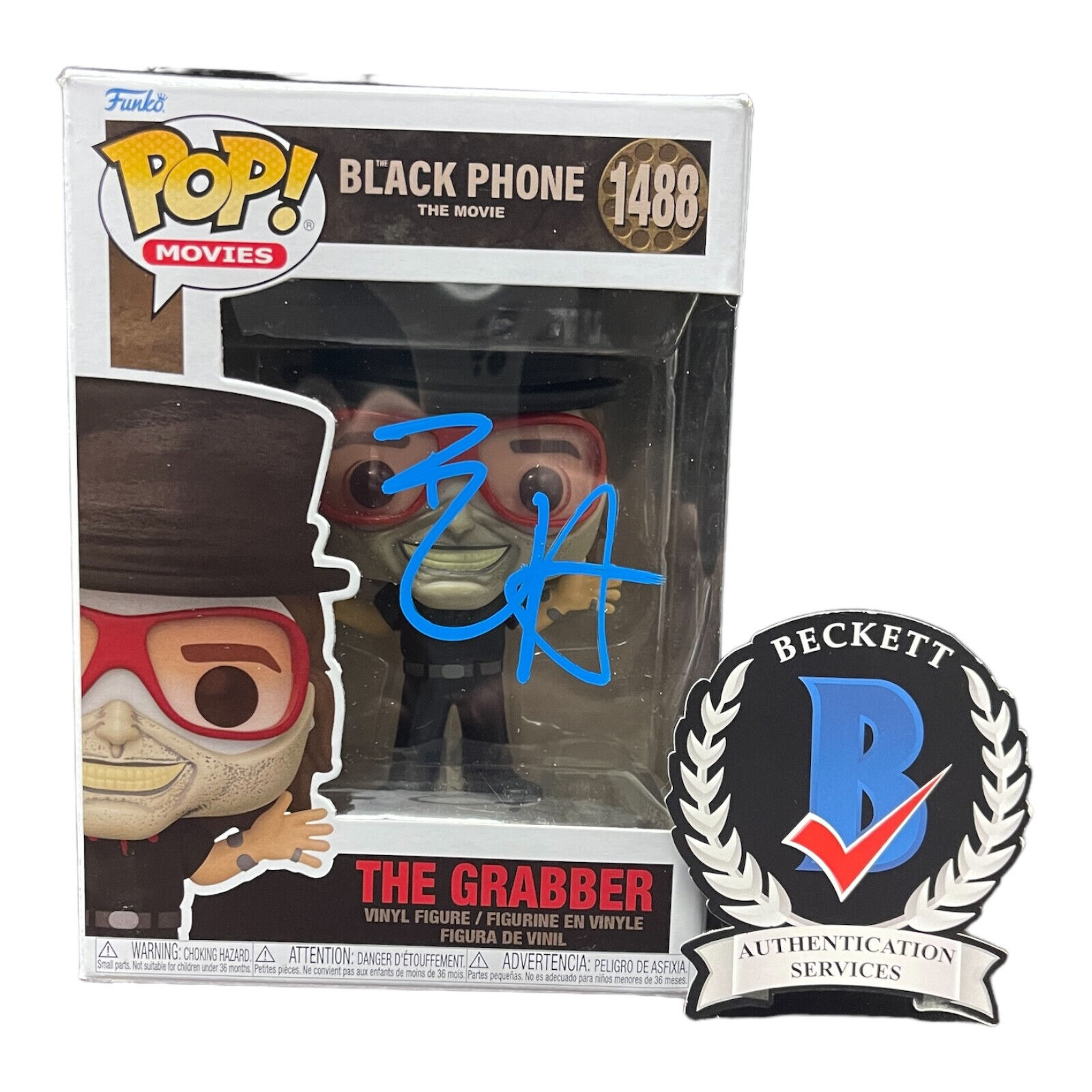 Ethan Hawke Signed Autograph The Black Phone Funko Pop 1488 Beckett The Grabber