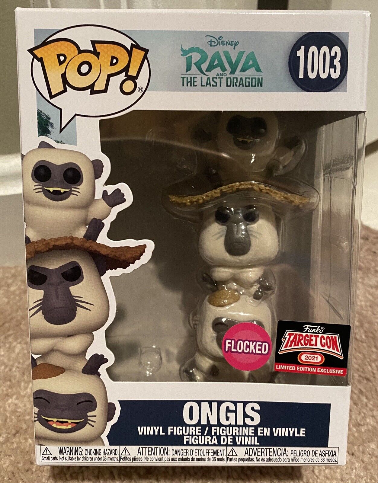 ONGIS (Flocked) #1003 Funko POP Disney Raya and the Last Dragon TargetCon 2021