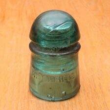 Blue Brookfield Insulator Small Vintage picture