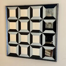 Turner Mfg Co Chicago Op Art Wall Mirror by Verner Panton in Black&White Square picture