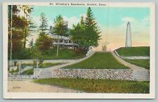 Groton Connecticut~Dr. Winships Residence~Vintage Postcard picture