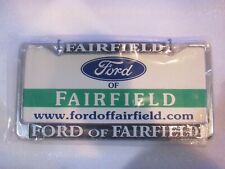 NOS Ford of Fairfield Dealership Metal License Plate Frame Tag CA Cool Fomoco  picture