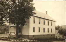 Starksboro VT Town Hall c1910 Real Photo Postcard picture