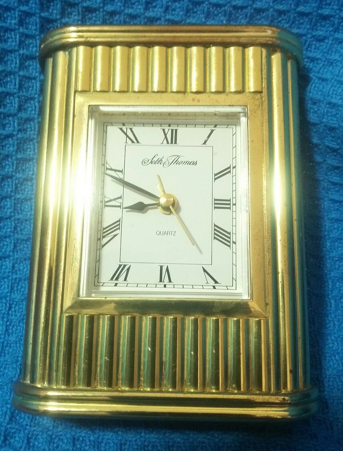 Seth Thomas Mantel Clock - Art Deco With Chime And Alarm  