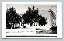RPPC Ryegate MT, Courthouse, Real Photo Montana Postcard picture