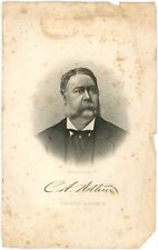 CIRCA 1881 Presidents of the United States -Chester A. Arthur- Steele Engraving picture
