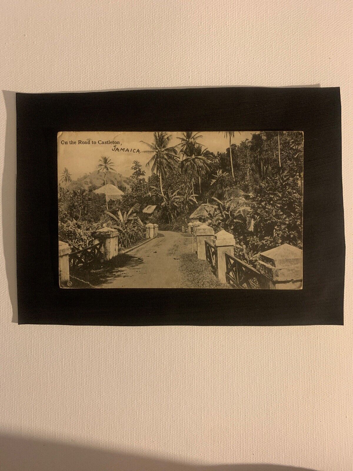 Antique Real Photo Postcard Black And White Castleton Jamaica