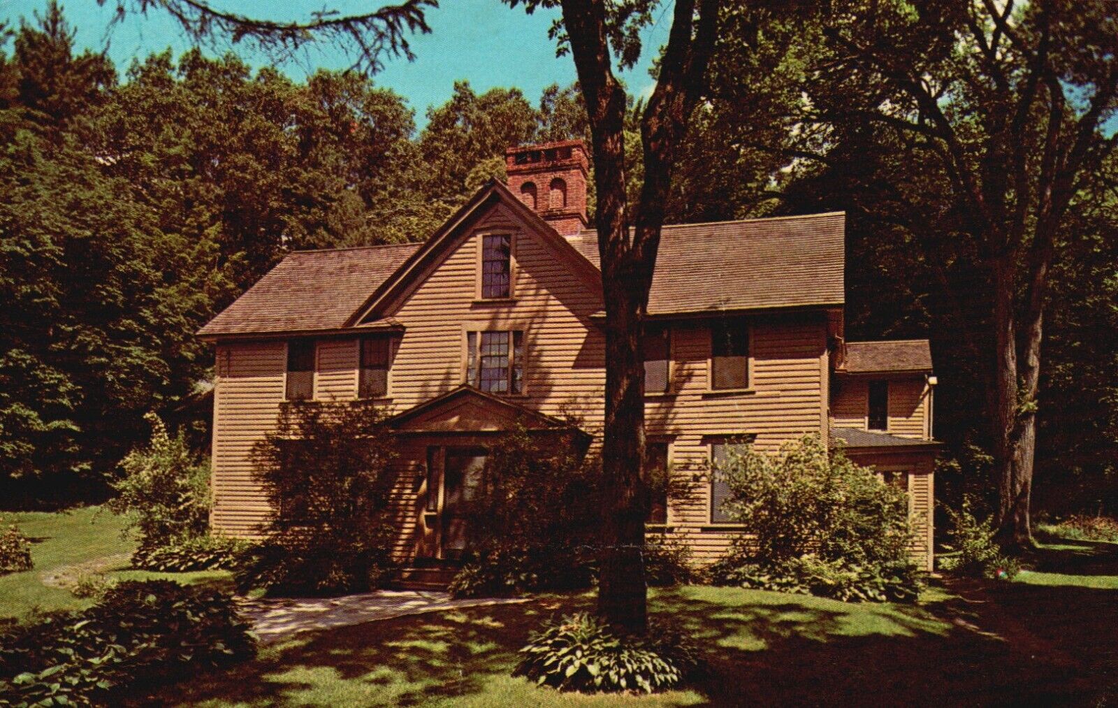 Concord, Massachusetts, MA, Orchard House, 1975 Chrome Vintage Postcard e5890