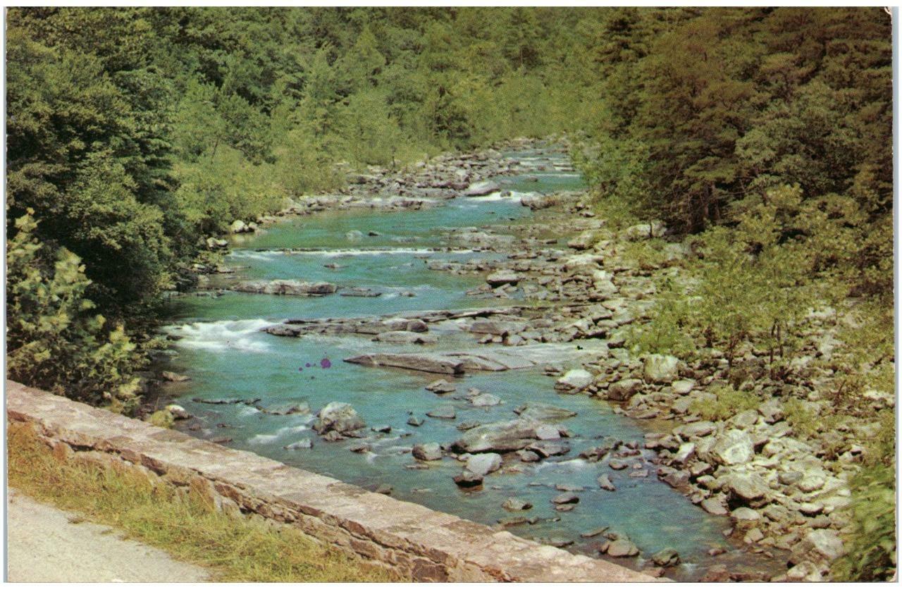 Vintage Goshen Pass Laurel Run Staunton Virginia Unused Postcard