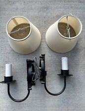 Lot Of 2 Pieces Pair Hubbardton Forge Transitional 1-Light Sconces-Black Finish picture