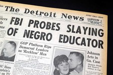 LEMUEL PENN School Official & WWII African American Hero Murder 1964 Newspaper picture