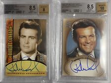 2 Wild Wild West Robert Conrad Autograph Cards - 2000 A1 and 2003 A1 - BGS 8.5 picture