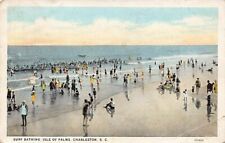 Postcard SC: Isle of Palms Bathing Beach, Charleston, Posted 1931, WB picture