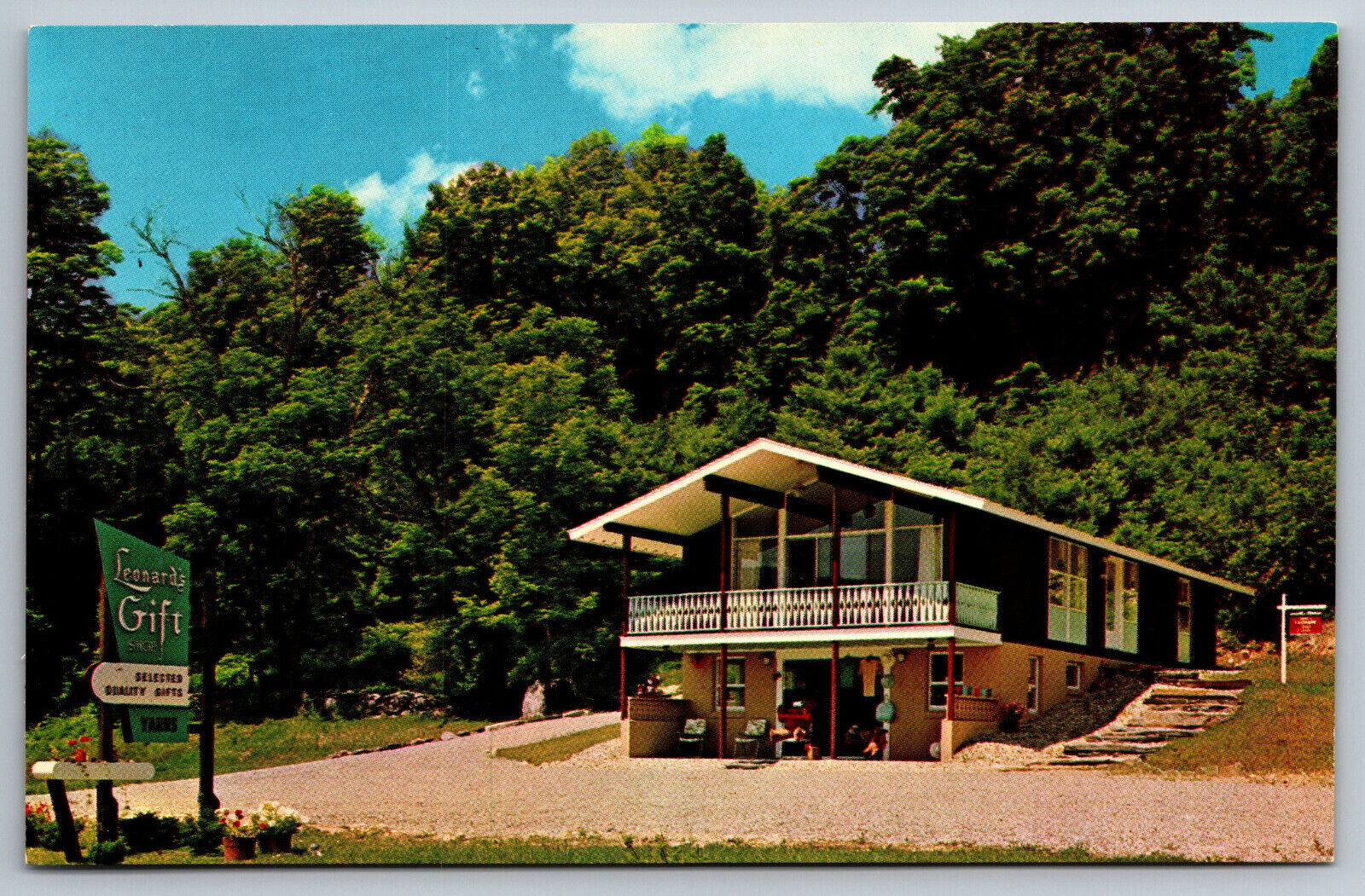 Jamaica Vermont Leonard\'s Gift Shop New England Architecture Vintage Postcard
