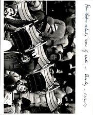 LG980 1981 Orig Braley Photo FAN TAKES ENTIRE ROW OF SEATS METROPOLITAN STADIUM picture