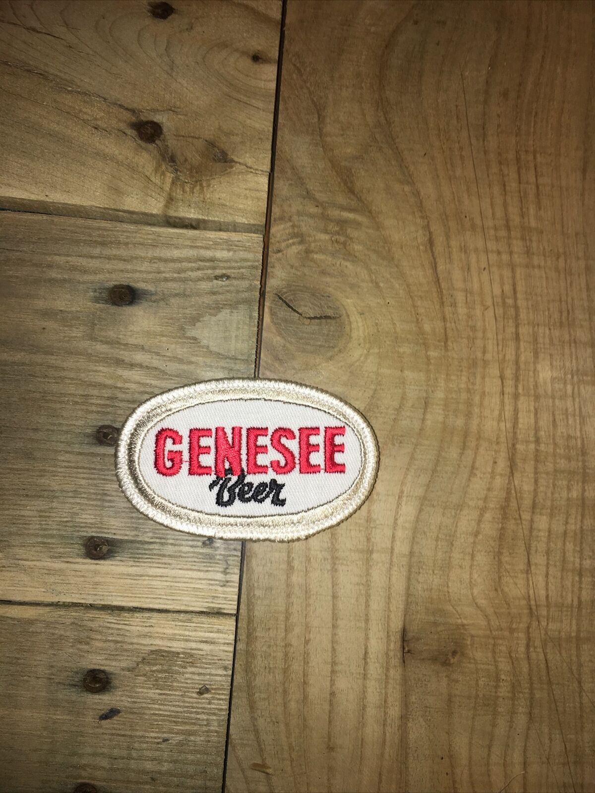 Vintage Genesee Beer Patch Rochester New York NY Work Uniform Advertising