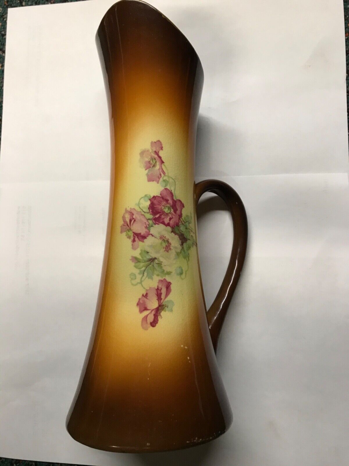 Goodwin USONA  Vase with Rose Design 