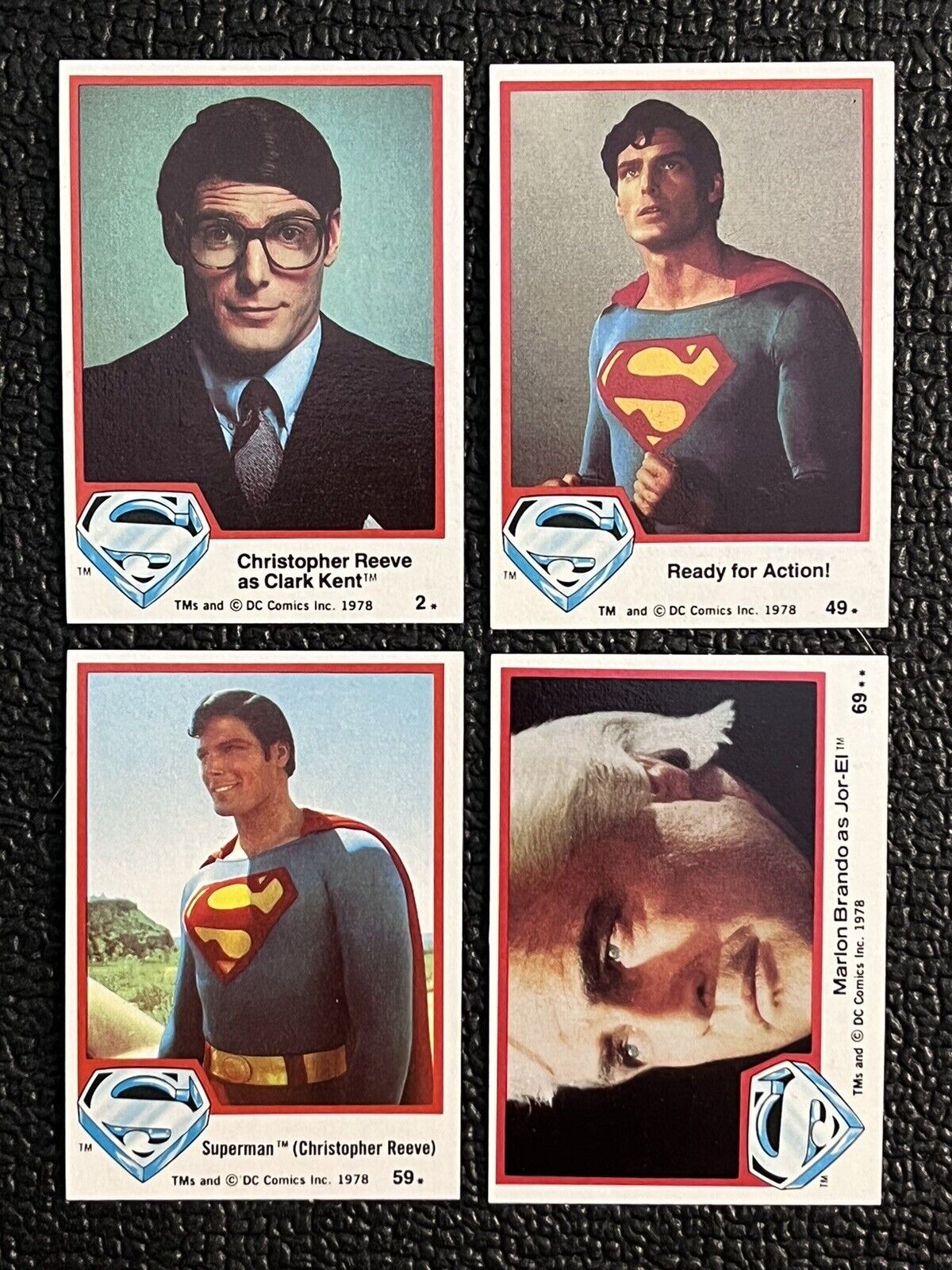 1978 Topps Superman The Movie Series 1 Stickers & Base # 1-77 You Pick