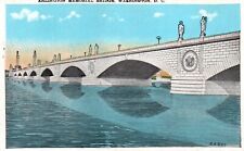 Washington, DC, Arlington Memorial Bridge, White Border Vintage Postcard e5298 picture