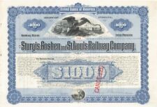Sturgis, Goshen and St. Louis Railway Co. - Railroad Bonds picture