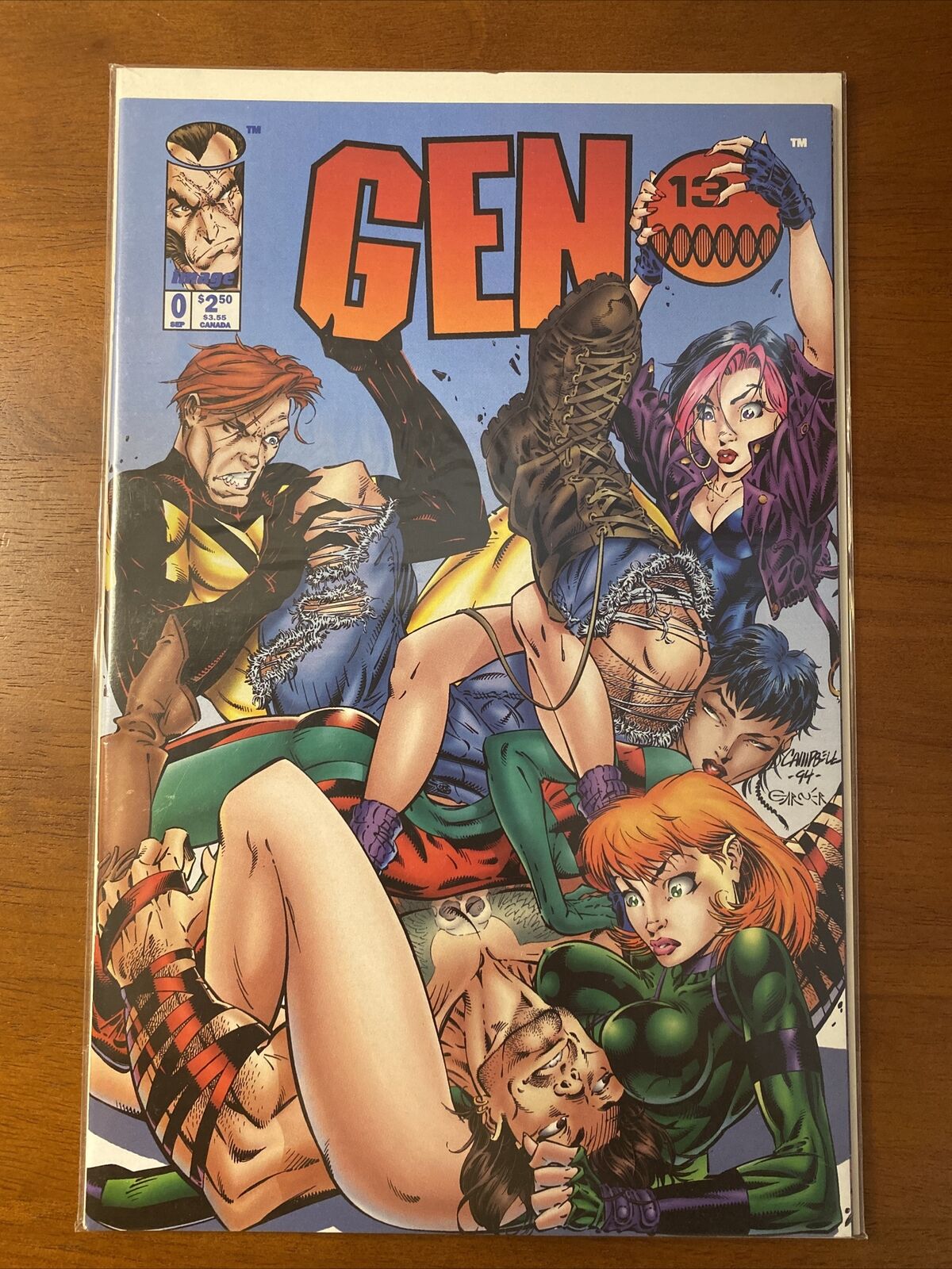 GEN 13 #0 Image Comics 1994 • J. Scott Campbell