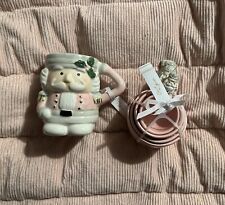 Arlington Pastel Pink Christmas Nutcracker Ceramic Mug And measuring Spoon Set picture