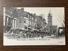 Street Market on King Street, Wilmington, Delaware DE Postcard ~ Unposted UDB picture