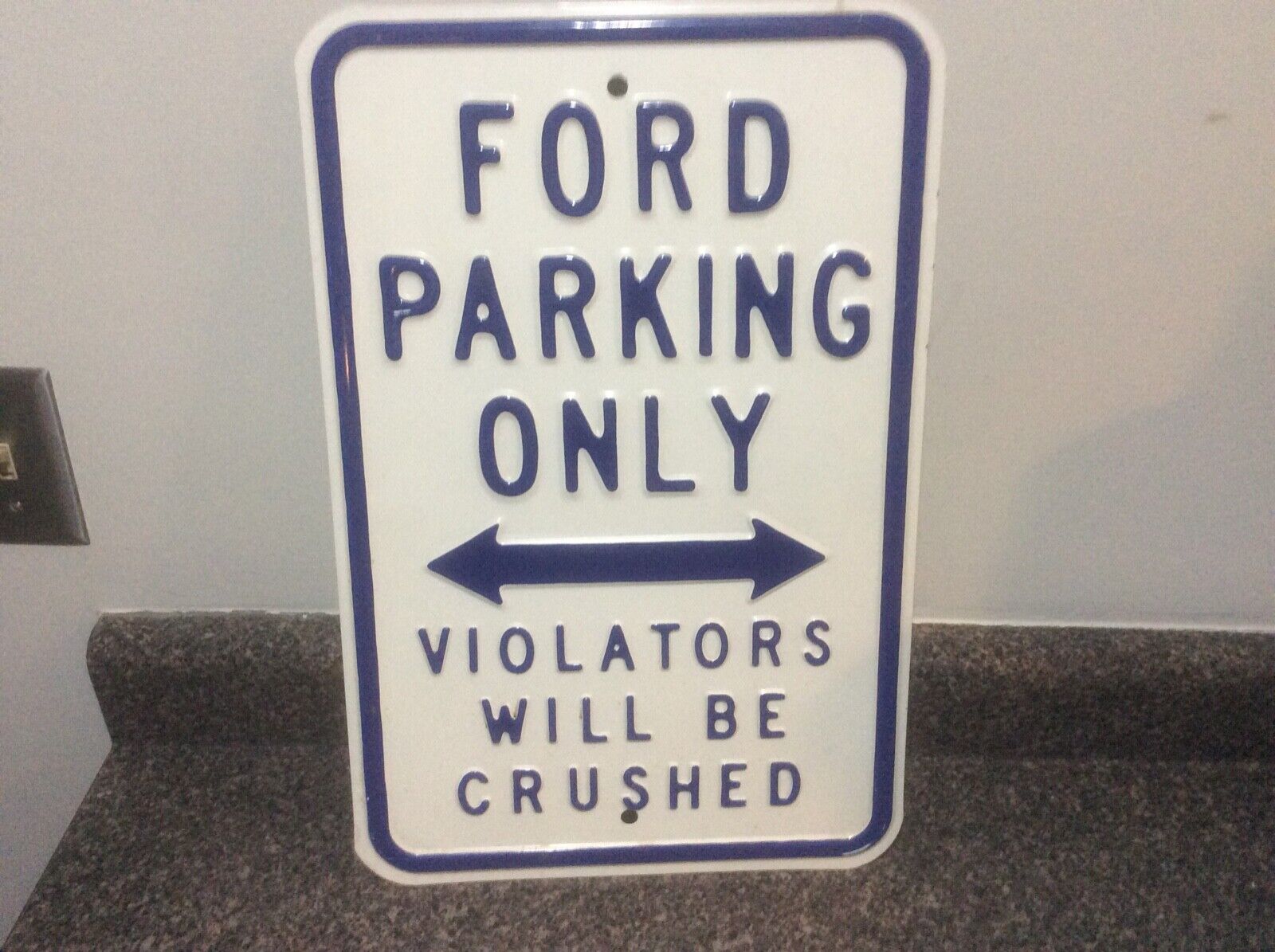 FORD Parking Only Heavy Street Sign Auto Garage Home Office Metal Mancave