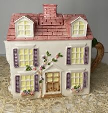 Lord and Taylor Victorian Village Coffee Tea Pot Canister House Cottage Ceramic picture