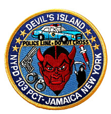 DEVIL'S ISLAND NYPD 103 PCT JAMAICA NEW YORK PATCH (PD 5) picture