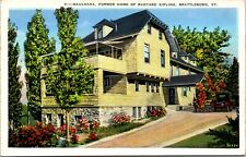 Naulhaka Former Home Of Rudyard Kipling Brattleboro Vermont VT Vtg Postcard picture