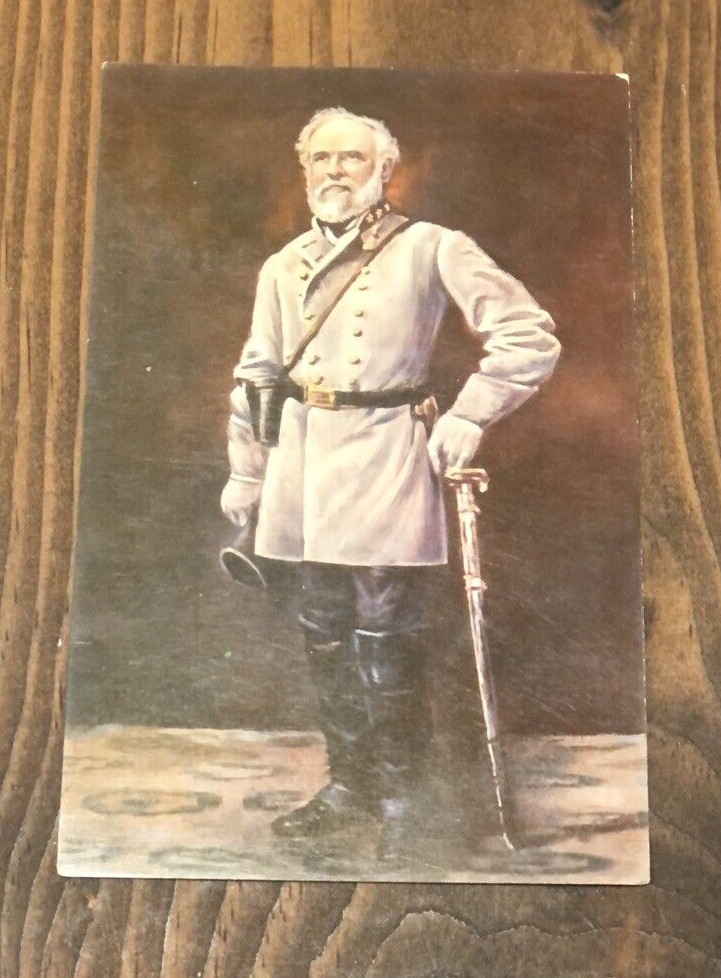Robert E Lee Commander of the C.S.A. Army Civil War General Vintage Postcard