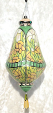 Bradford Editions Louis Tiffany Heirloom Porcelain Ornament DAFFODIL picture
