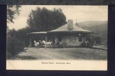 1910 Stockbridge MA RAILROAD STATION Depot Postcard picture