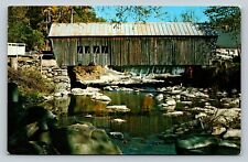 Tunbridge VT Mill Bridge 1883 Over First Branch White River VINTAGE Postcard picture