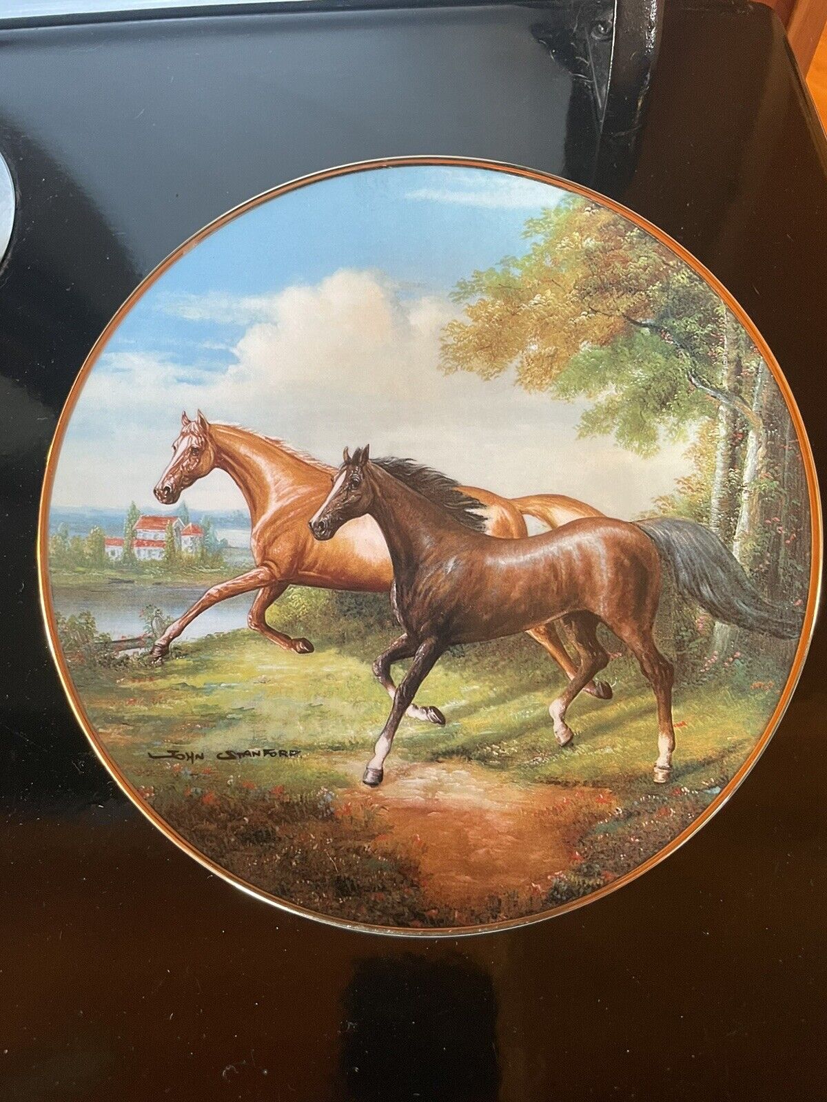 Royal Doulton Horse Plate - Thoroughbred Trot - limited edition - Hard To Find