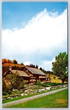 Trapp Family Lodge Stowe Vermont Cor Unum Gift Shop Chrome UNP Postcard picture