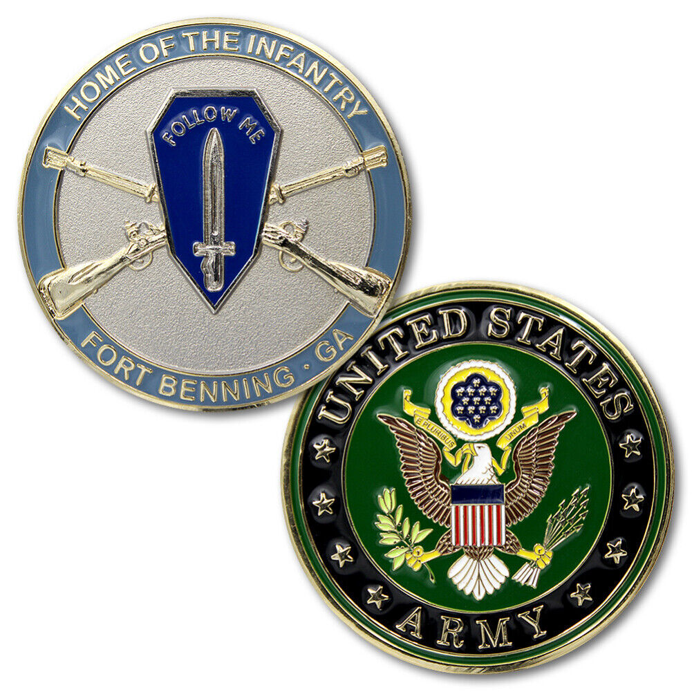 NEW  U.S. Army Home of The Infantry Fort Benning, GA Challenge Coin