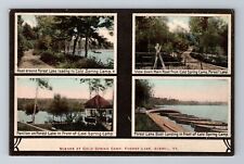 Averill VT-Vermont Scenic Cold Spring Camp on Forest Lake c1910 Vintage Postcard picture