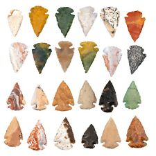 *** 25 PC Lot Flint Arrowhead OH Collection Project Spear Points Knife Blade *** picture