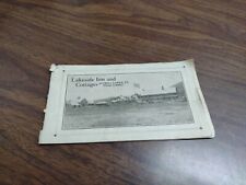 1914 Lake Side Inn & Cottages Averill Lake Vermont BOOKLET Rare CANAAN NORTON VT picture
