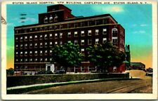 1937 New York Postcard STATEN ISLAND HOSPITAL New Building Castleton Avenue picture