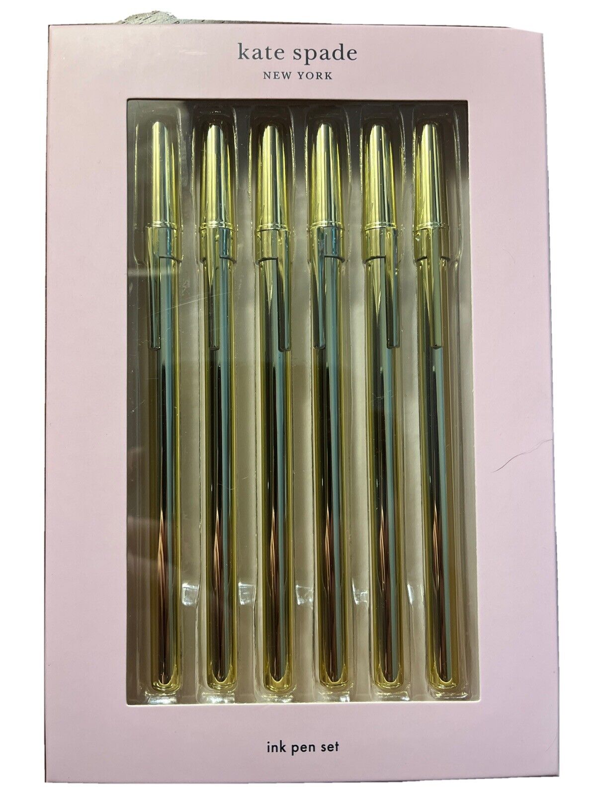 Kate Spade Strike Gold Pen Set of 6