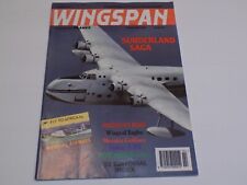 Wingspan Magazine Feb 1993 Sunderland Reno Maurice Guillaux Boeing B17C Fox Moth picture