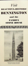BENNINGTON Vermont Famous Stone House Vintage Brochure - E11-A picture