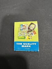 The Quality Mark Hyde Park Complete Matchbook Colorful Rare Vintage picture
