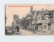 Postcard Leicester's Hospital & West Gate, Warwick, England picture