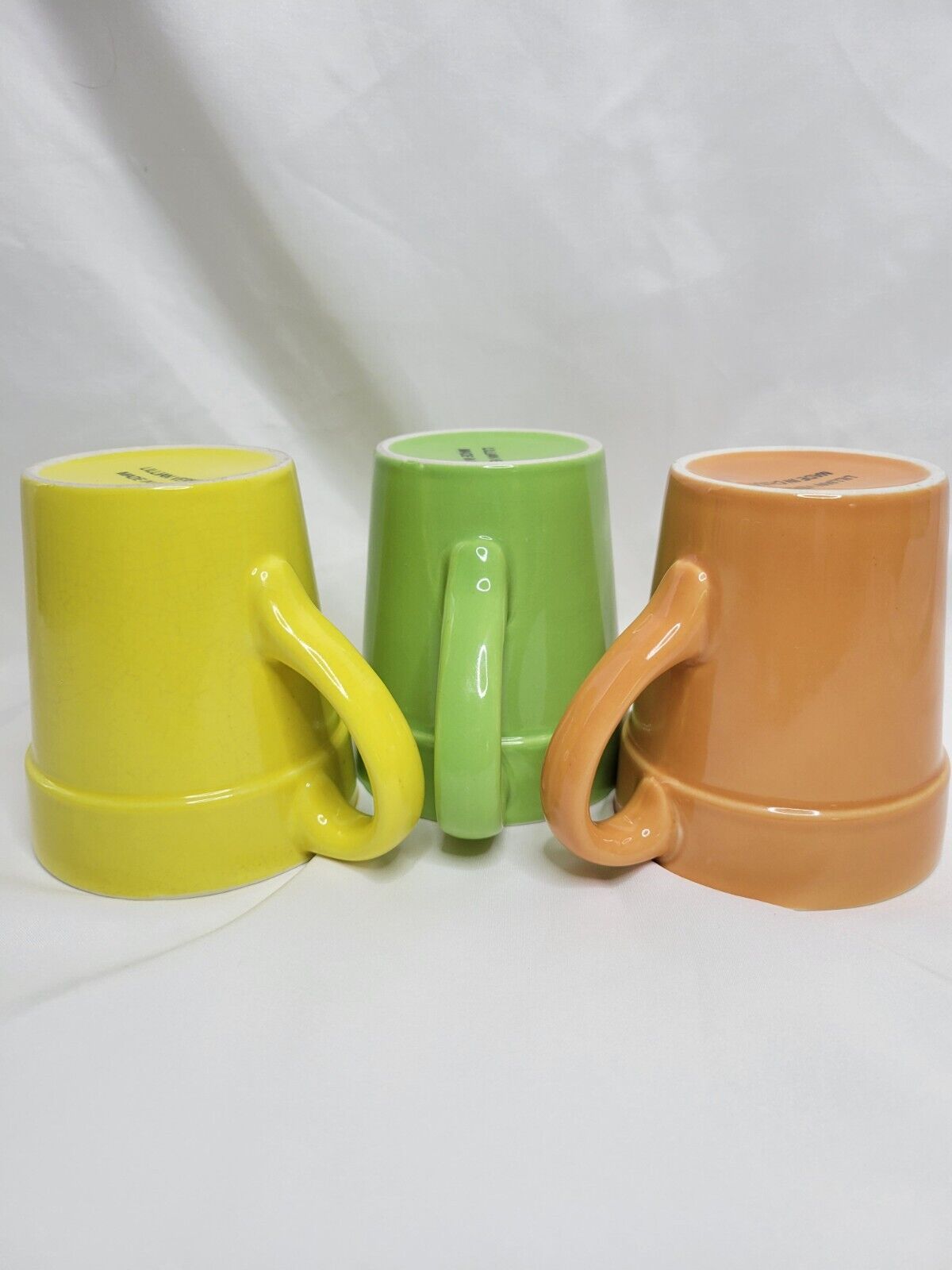 Lillian Vernon Vtg Colorful Pastels 8 Oz Mugs
